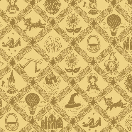 Oz - Oz Argyle Yellow | Canvas