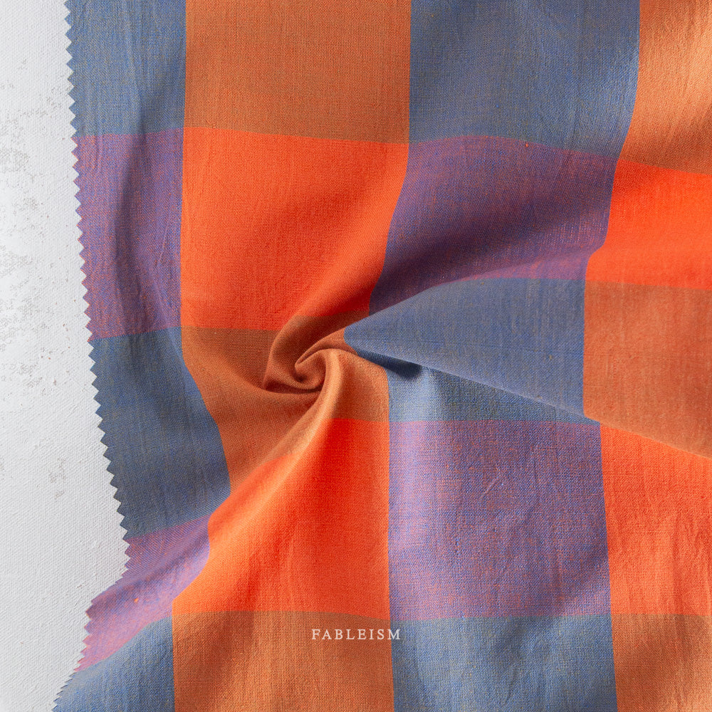 Swedish Holiday - Plaid - Cobalt/Red