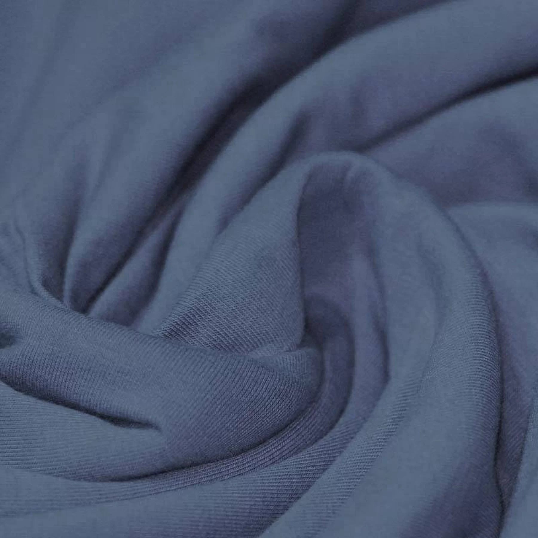Solid Cotton Jersey - Dark Jeans | Knit