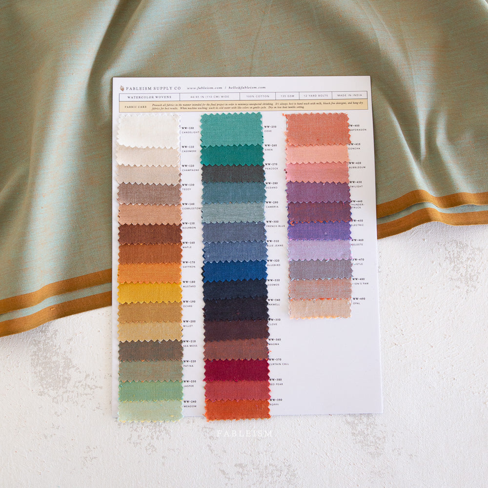Watercolor Woven - Swatch Card