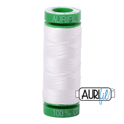 Aurifil 40wt - Natural White | Small Spool