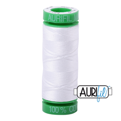 Aurifil 40wt - White | Small Spool