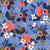 Les Fleurs - Birch - Periwinkle - Thread Count Fabrics - Cotton + Steel