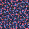 Les Fleurs - Rosa - Navy - Thread Count Fabrics - Cotton + Steel