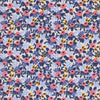 Les Fleurs - Rosa - Periwinkle - Thread Count Fabrics - Cotton + Steel