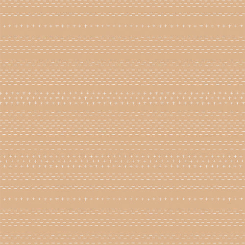 All is Well - Sashiko Mending Tan