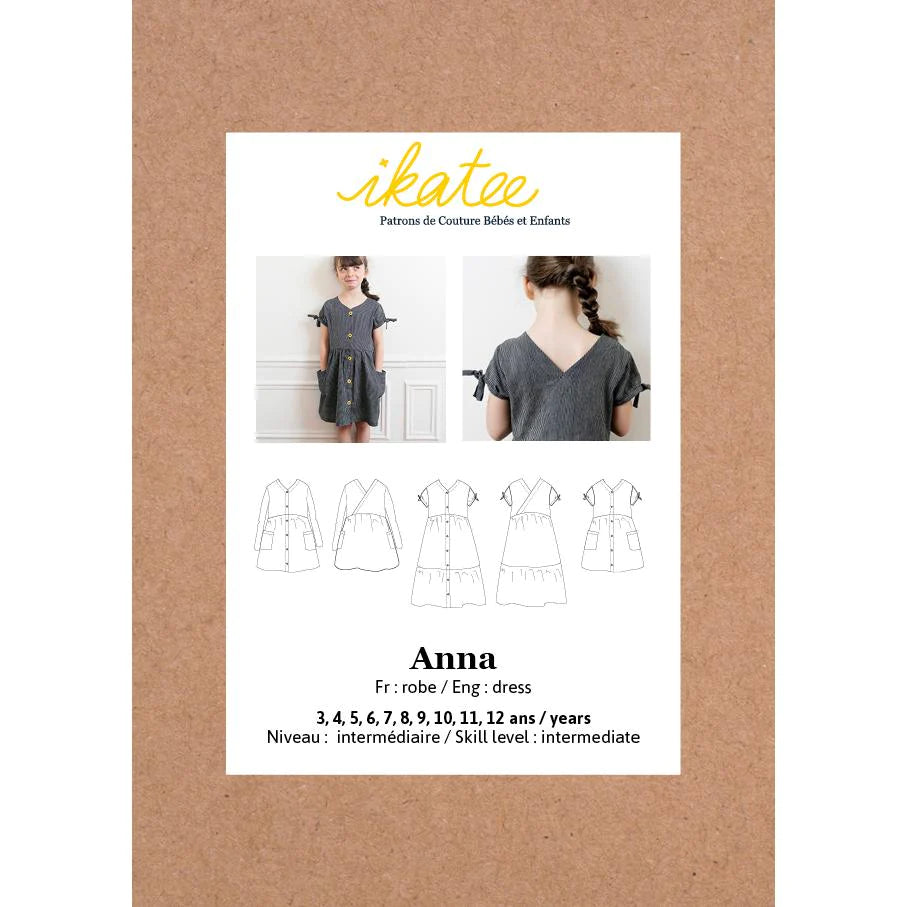 Anna Dress Pattern | 3-12 Years
