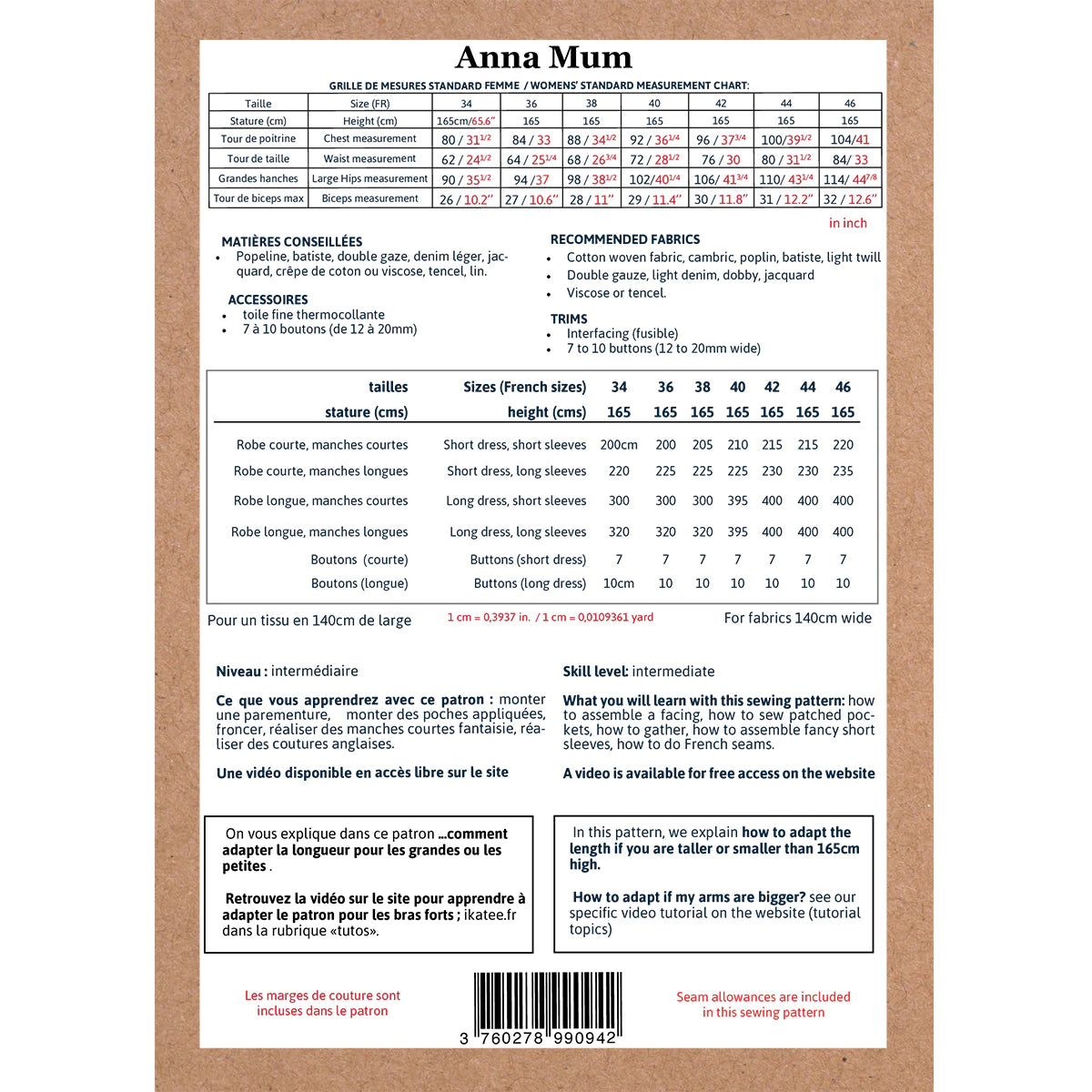 Anna Dress Pattern