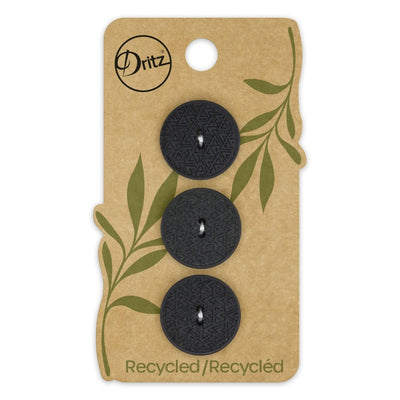 Lazer-Etched Recycled Hemp Buttons - Triangles