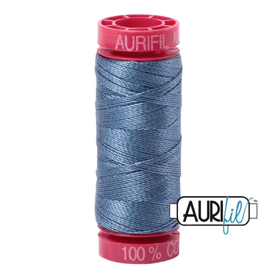 Aurifil 12wt - Blue Grey | Small Spool