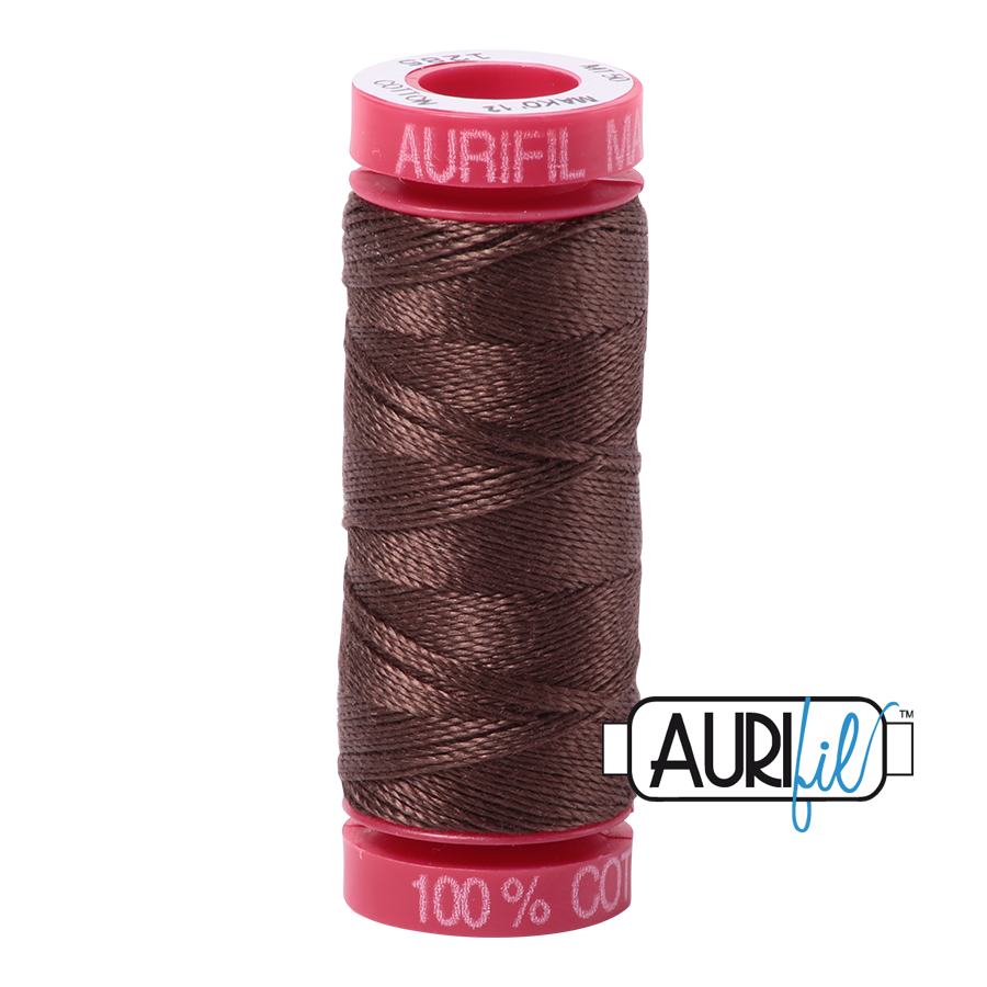 Aurifil 12wt - Medium Bark | Small Spool