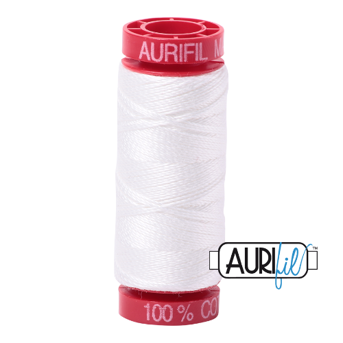 Aurifil 12wt - Natural White | Small Spool