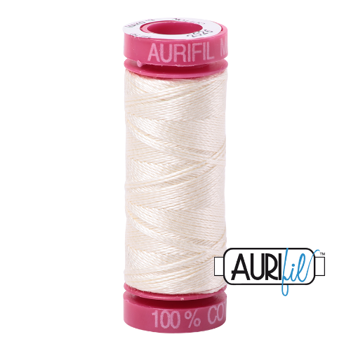 Aurifil 12wt - Chalk | Small Spool