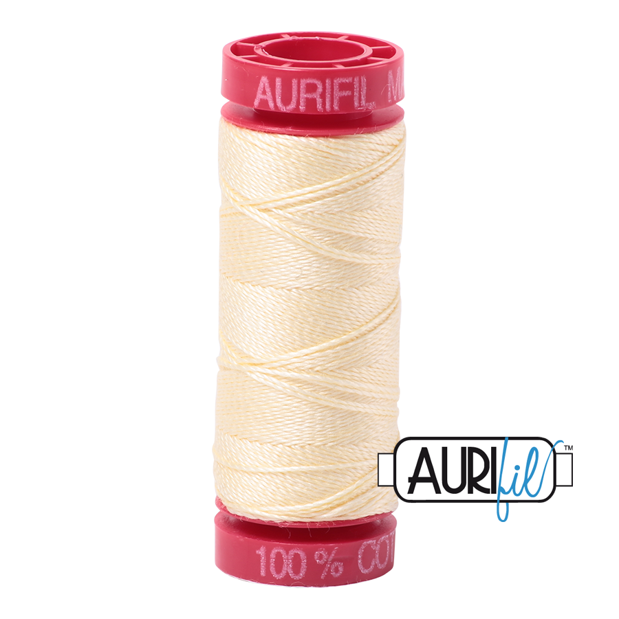 Aurifil 12wt - Light Lemon | Small Spool