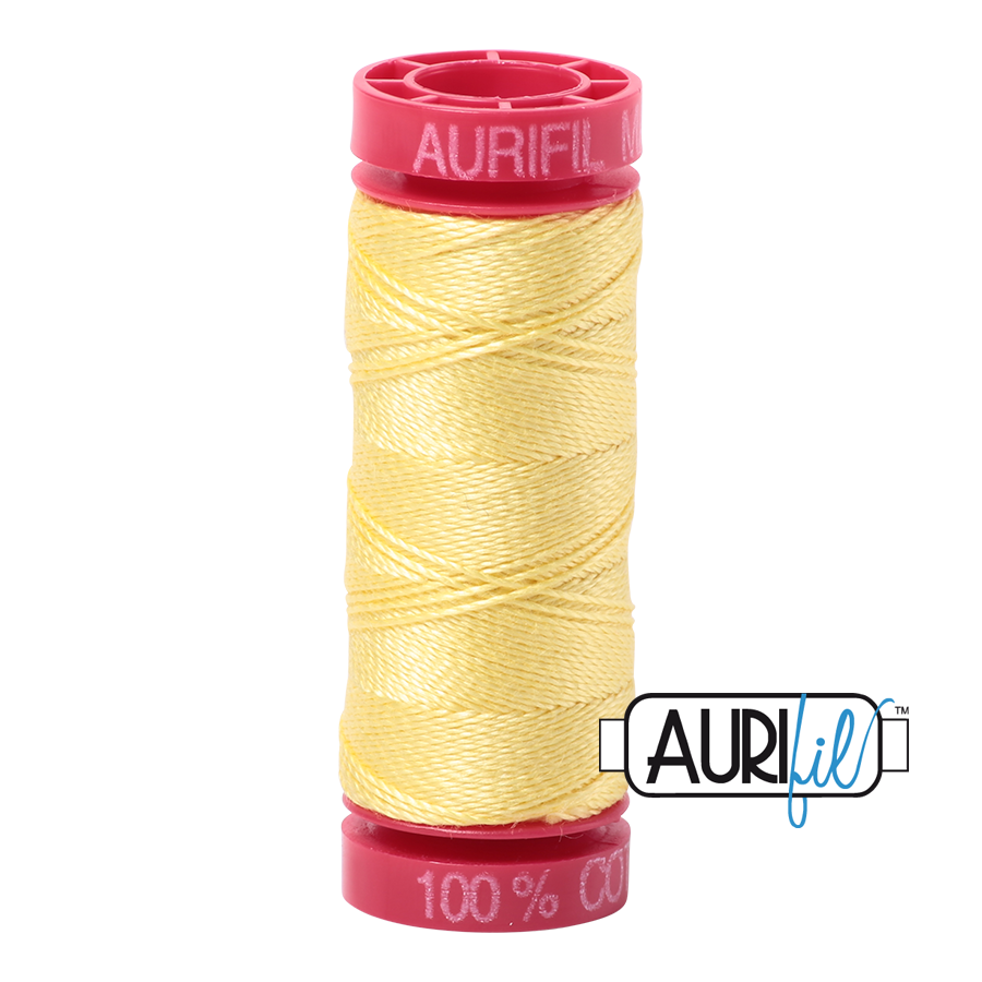 Aurifil 12wt - Lemon | Small Spool