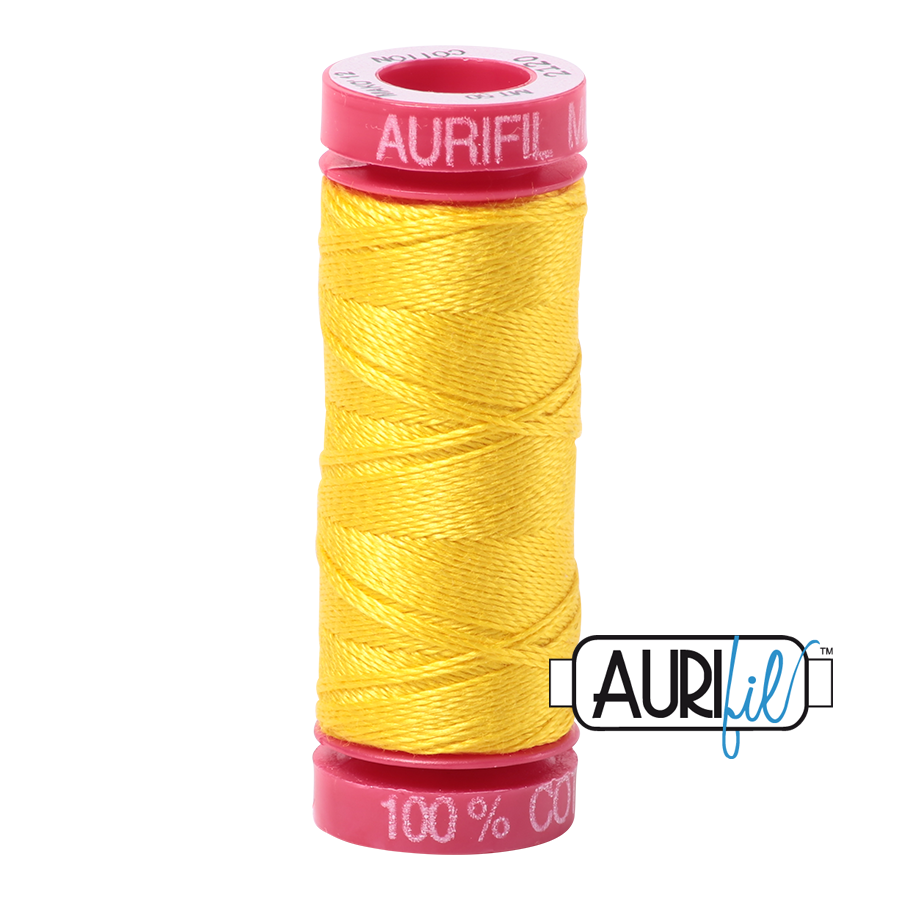 Aurifil 12wt - Canary | Small Spool