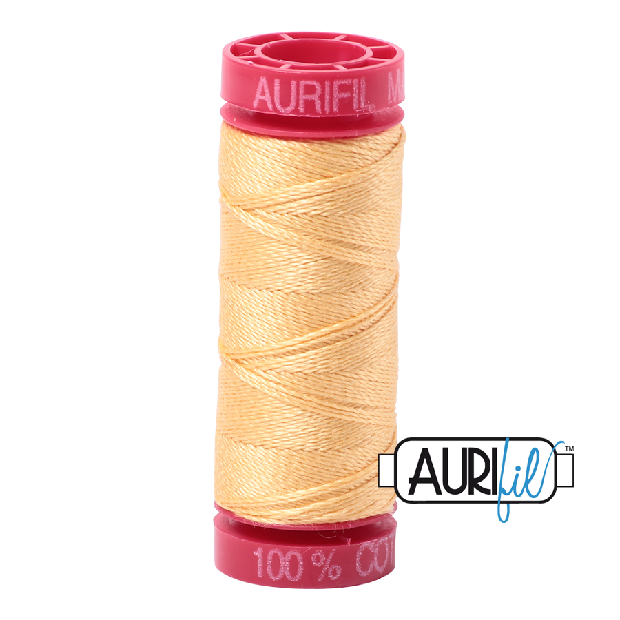 Aurifil 12wt - Medium Butter | Small Spool