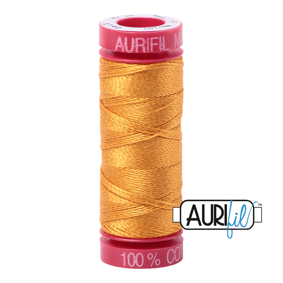Aurifil 12wt - Orange Mustard | Small Spool
