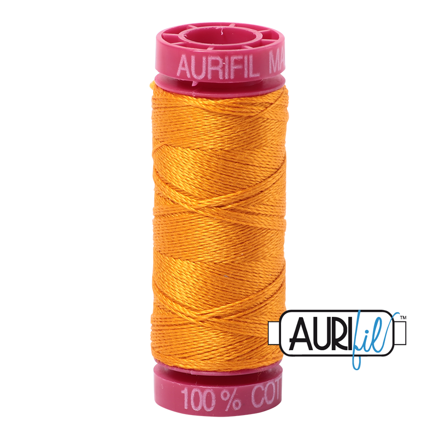 Aurifil 12wt - Yellow Orange | Small Spool