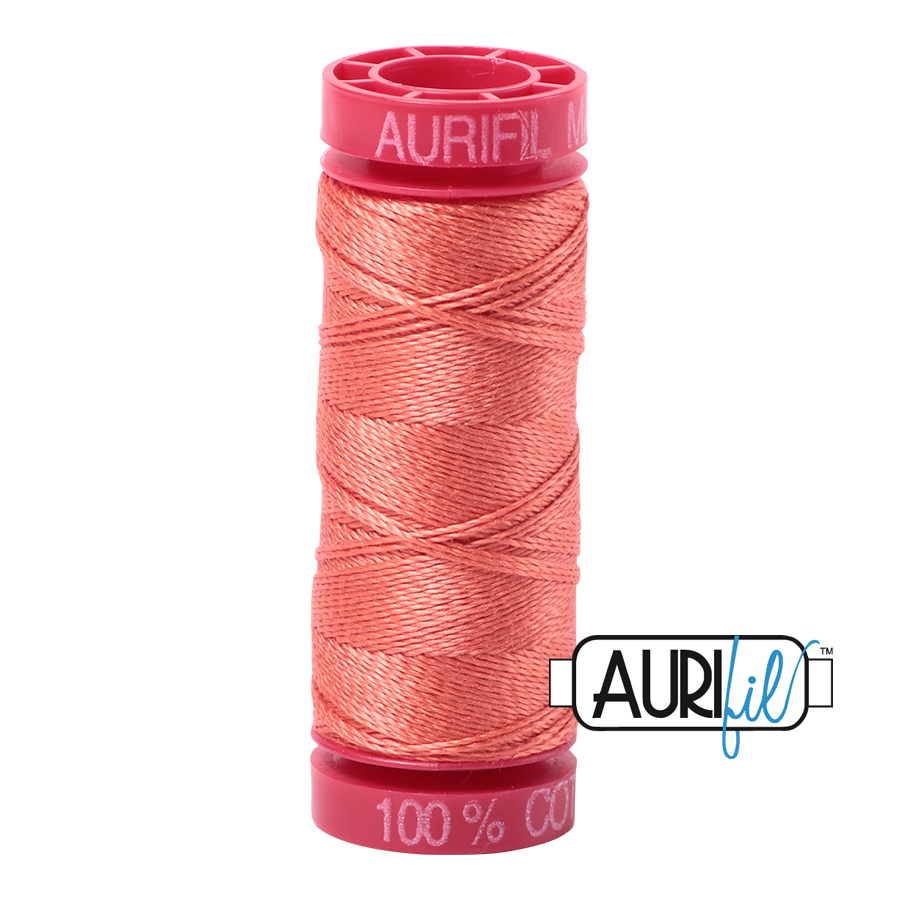 Aurifil 12wt - Salmon | Small Spool