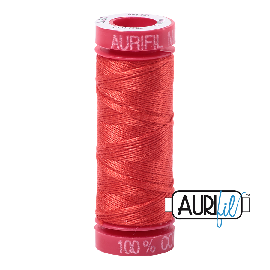 Aurifil 12wt - Light Red Orange | Small Spool