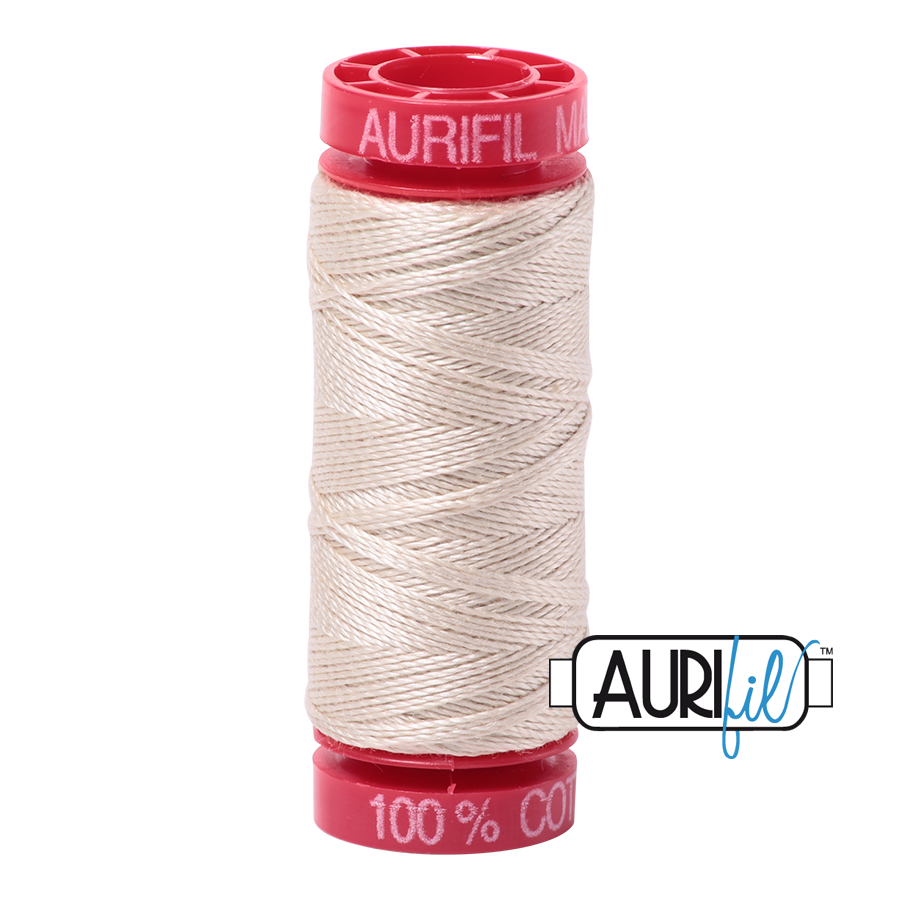 Aurifil 12wt - Light Beige | Small Spool
