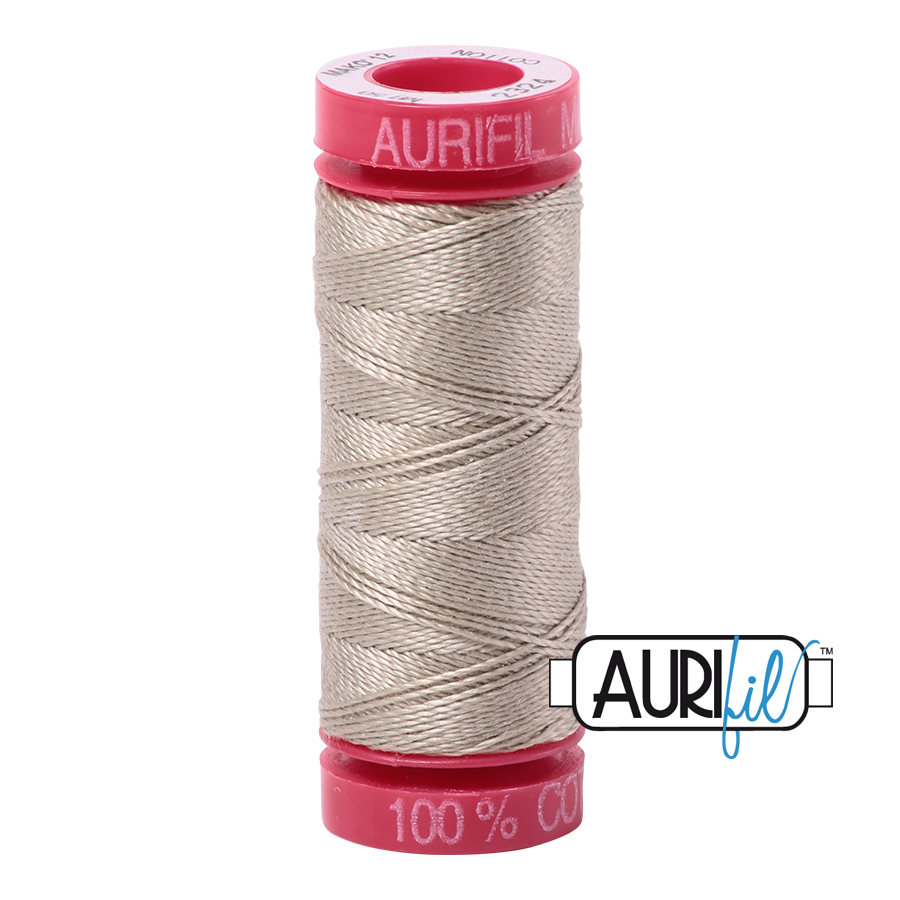 Aurifil 12wt - Stone | Small Spool