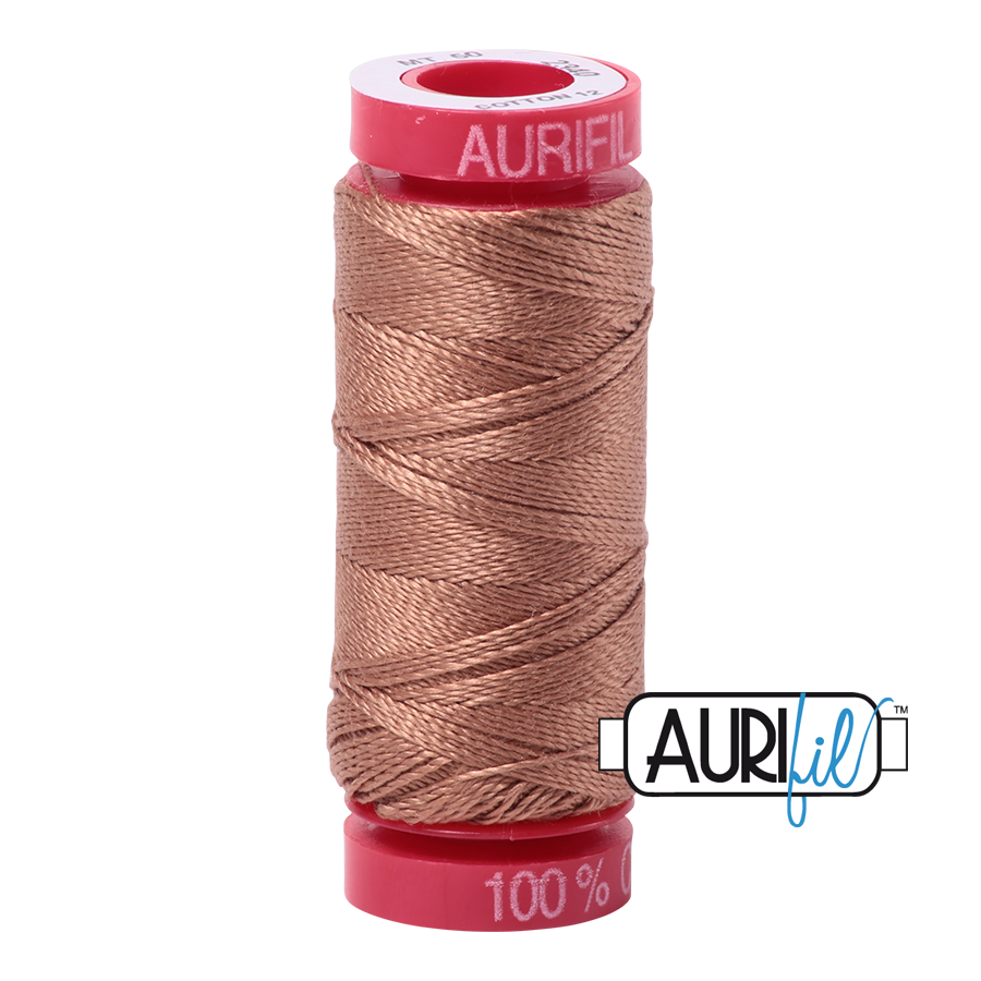 Aurifil 12wt - Cafe au Lait | Small Spool