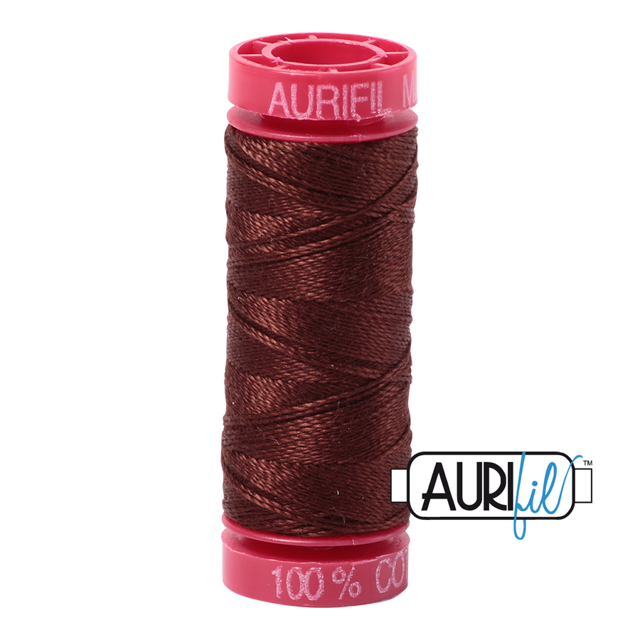 Aurifil 12wt - Chocolate | Small Spool