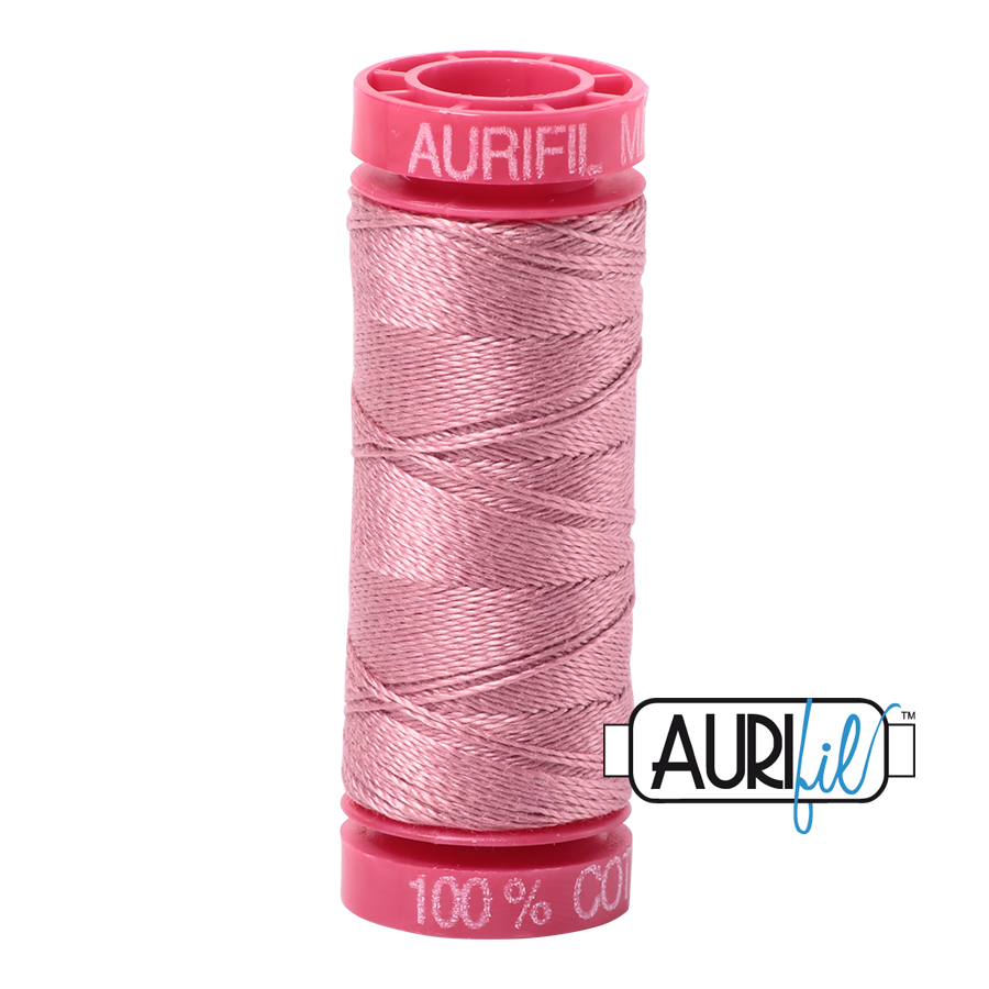 Aurifil 12wt - Victorian Rose | Small Spool