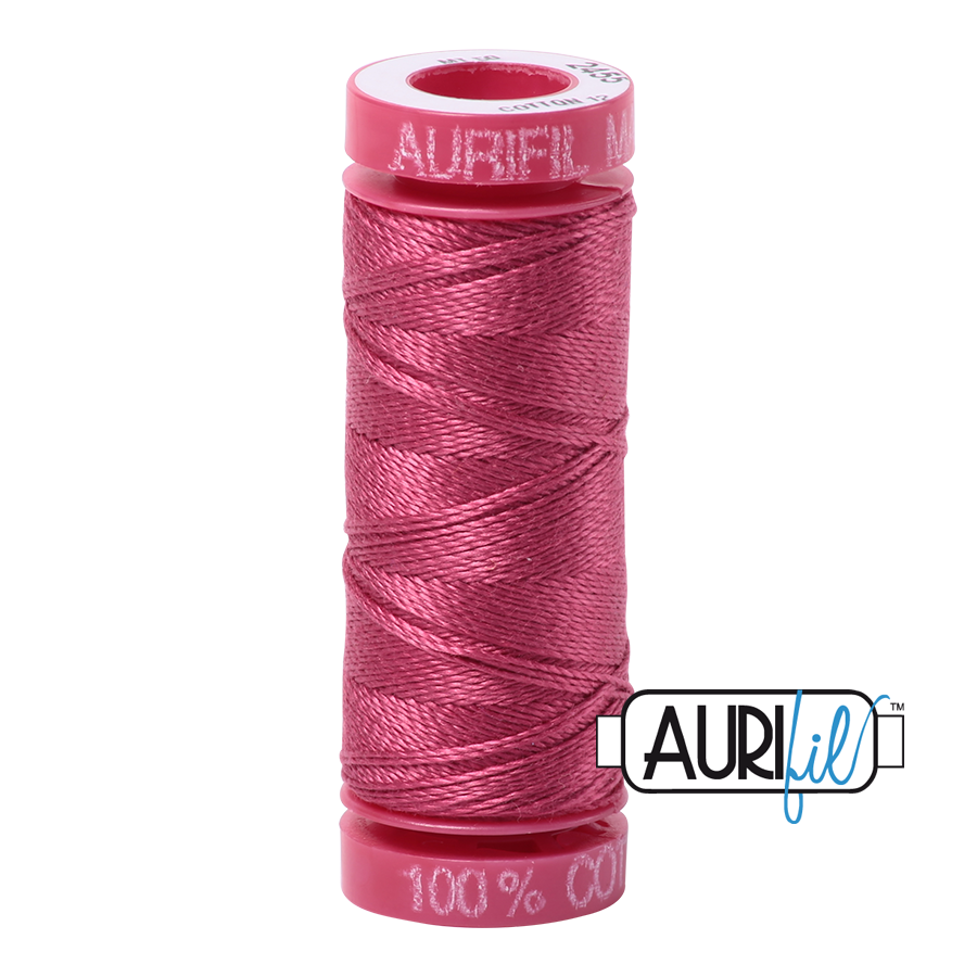 Aurifil 12wt - Medium Carmine Red | Small Spool