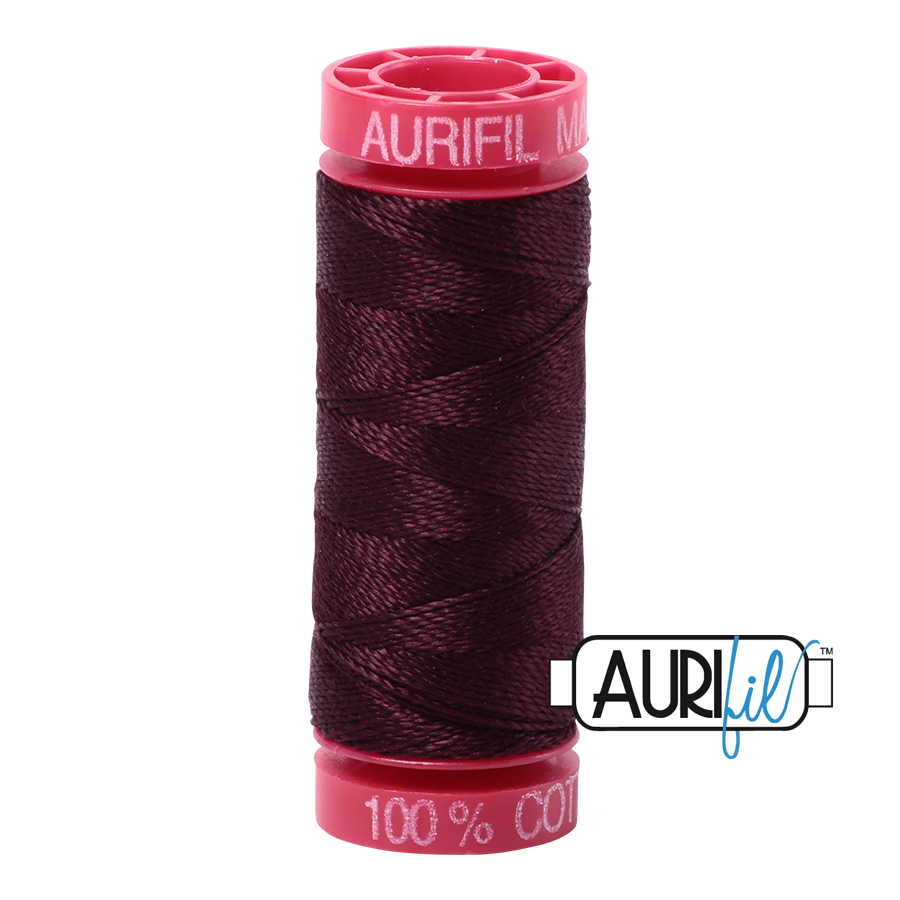 Aurifil 12wt - Very Dark Brown | Small Spool
