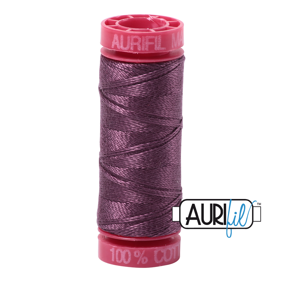 Aurifil 12wt - Mulberry | Small Spool