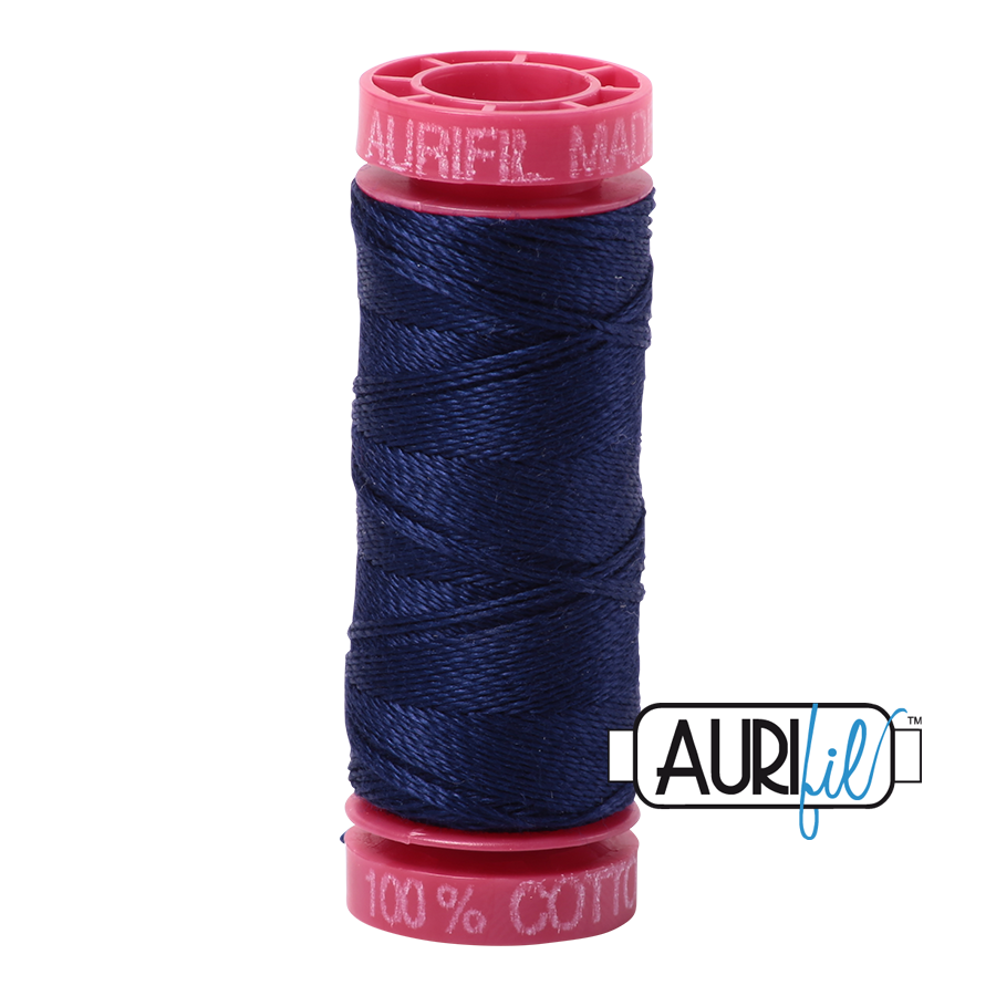 Aurifil 12wt - Midnight | Small Spool