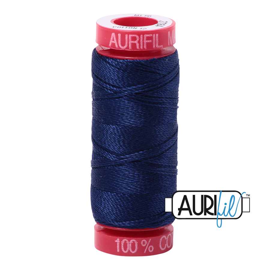 Aurifil 12wt - Dark Navy | Small Spool