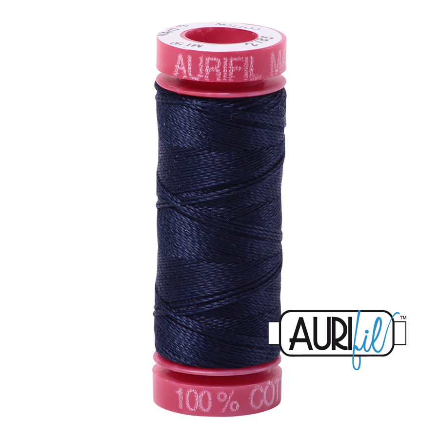 Aurifil 12wt - Very Dark Navy | Small Spool