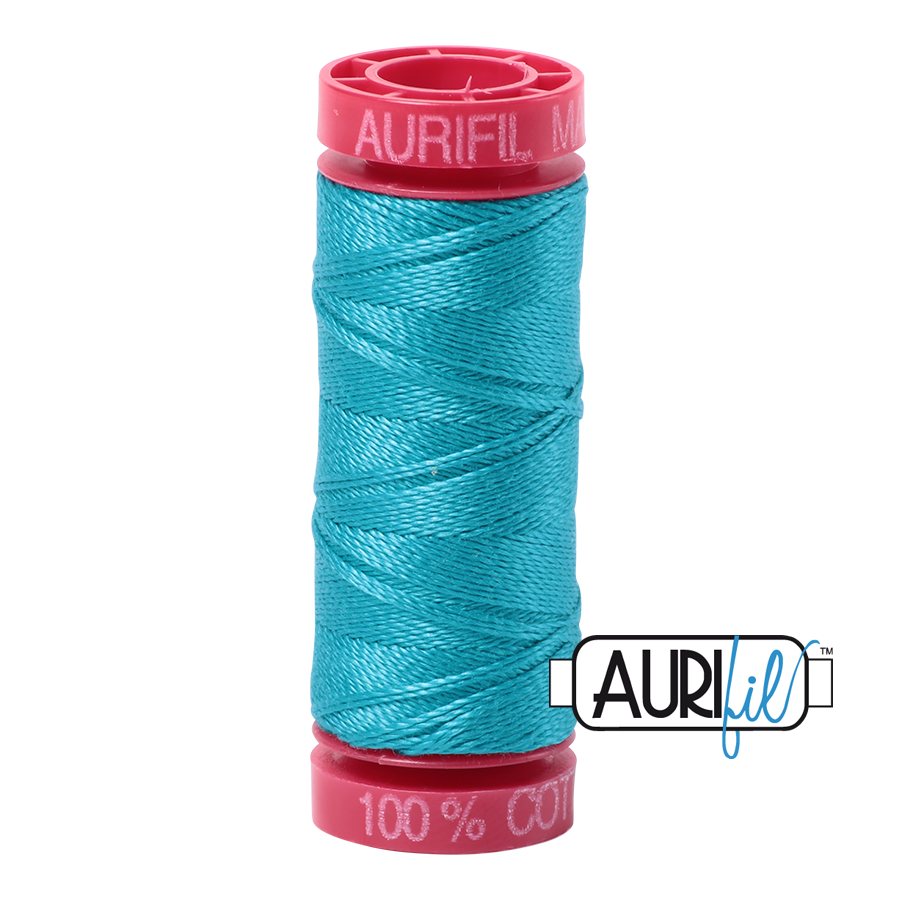 Aurifil 12wt - Turquoise | Small Spool