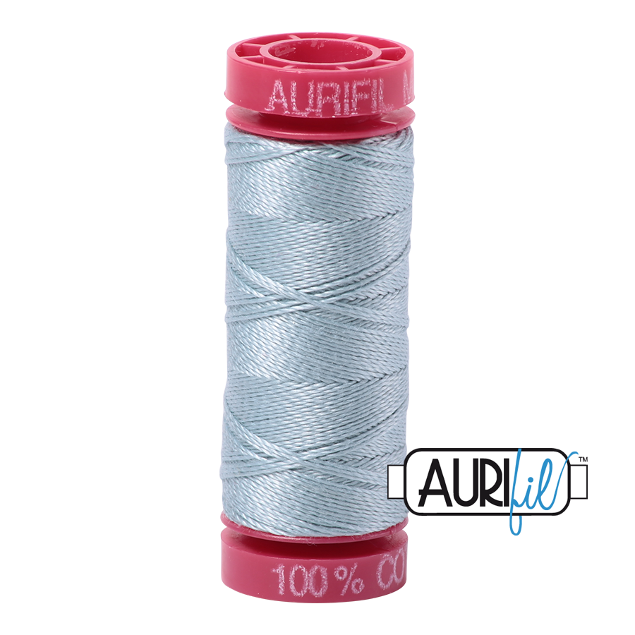 Aurifil 12wt - Bright Grey Blue | Small Spool
