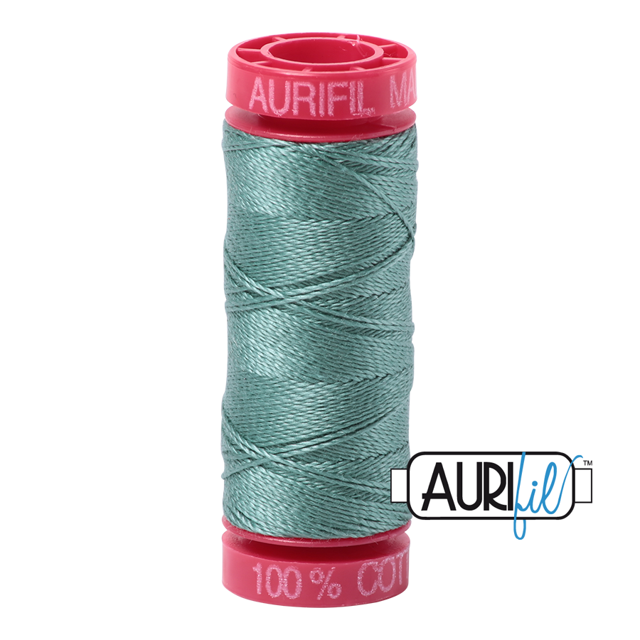 Aurifil 12wt - Medium Juniper | Small Spool