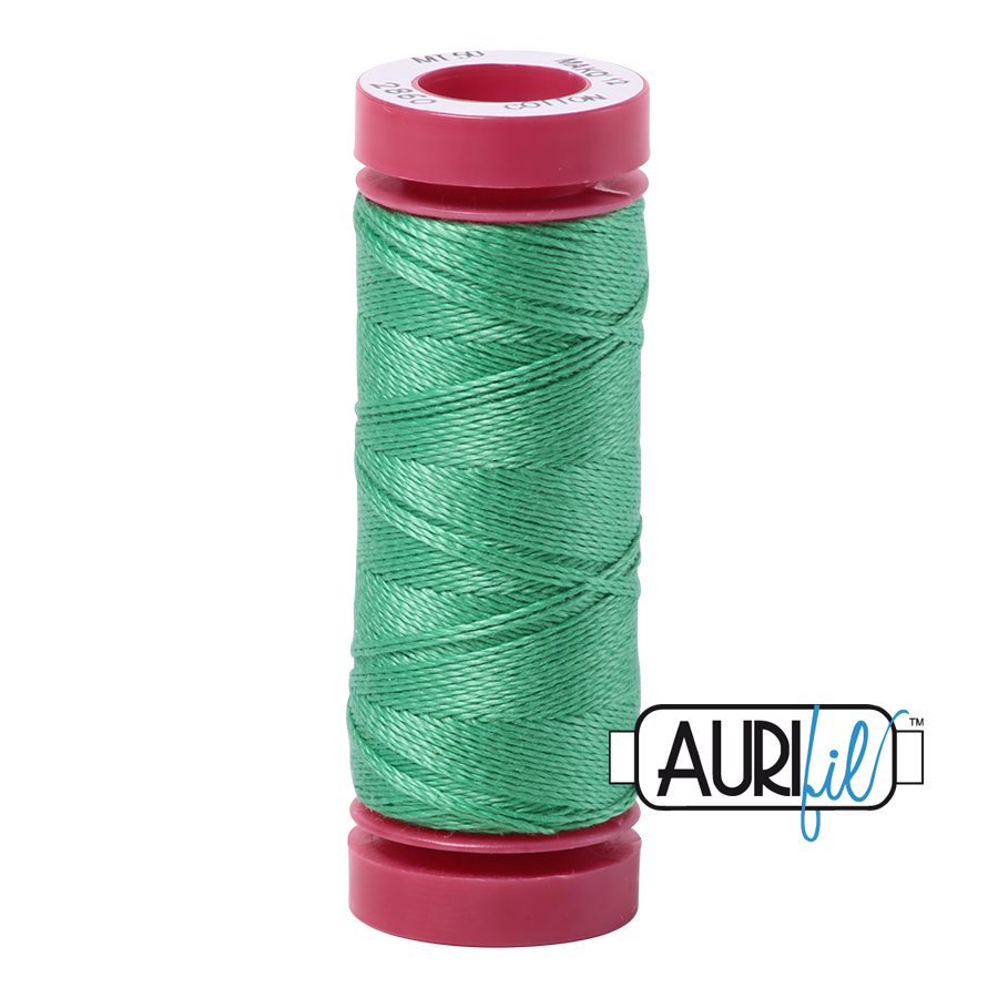 Aurifil 12wt - Light Emerald | Small Spool