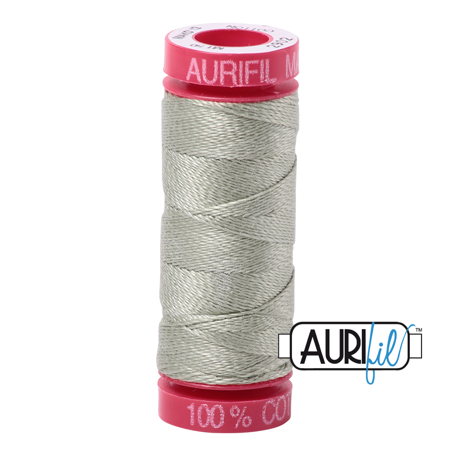 Aurifil 12wt - Light Laurel Green | Small Spool