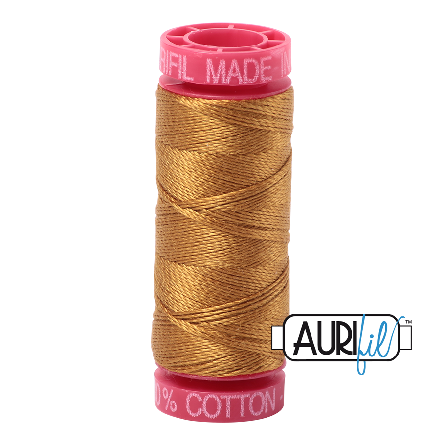 Aurifil 12wt - Brass | Small Spool