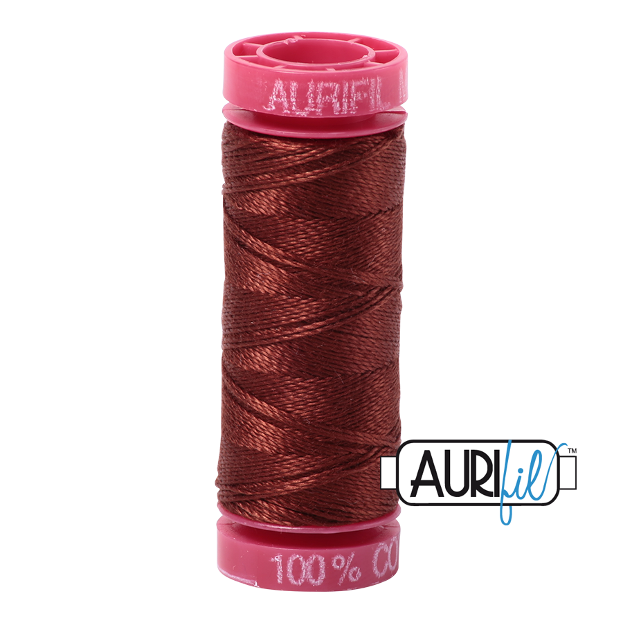 Aurifil 12wt - Copper Brown | Small Spool