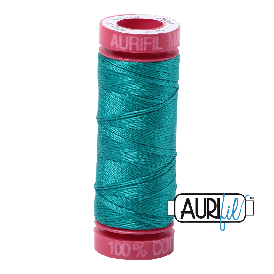Aurifil 12wt - Jade | Small Spool