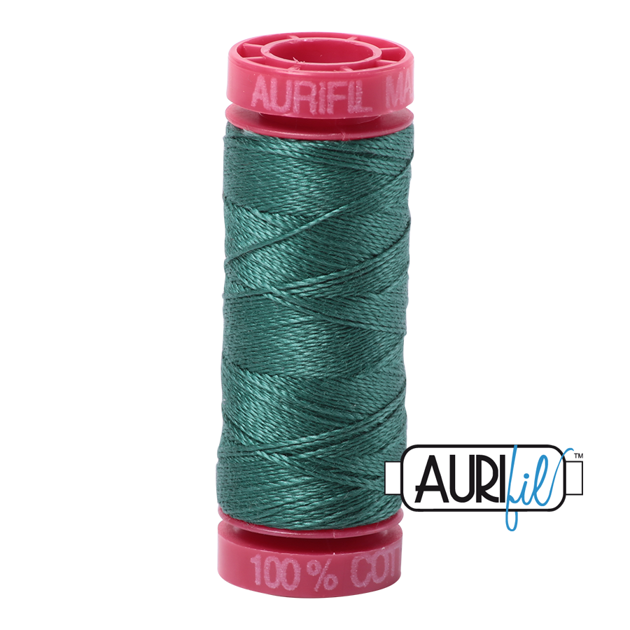 Aurifil 12wt - Turf Green | Small Spool