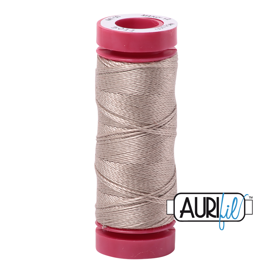 Aurifil 12wt - Rope Beige | Small Spool
