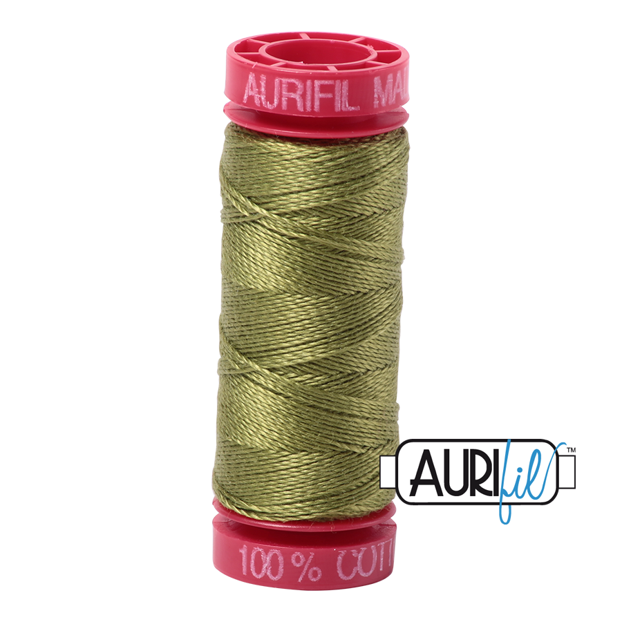 Aurifil 12wt - Olive Green | Small Spool