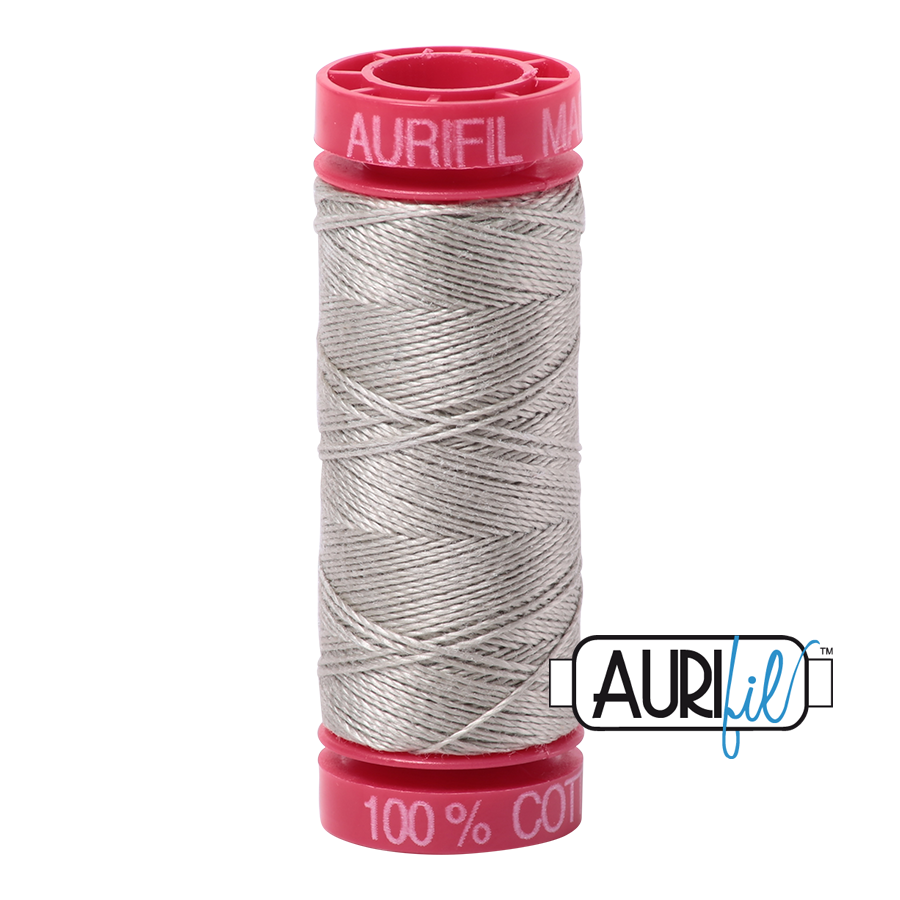 Aurifil 12wt - Light Grey | Small Spool
