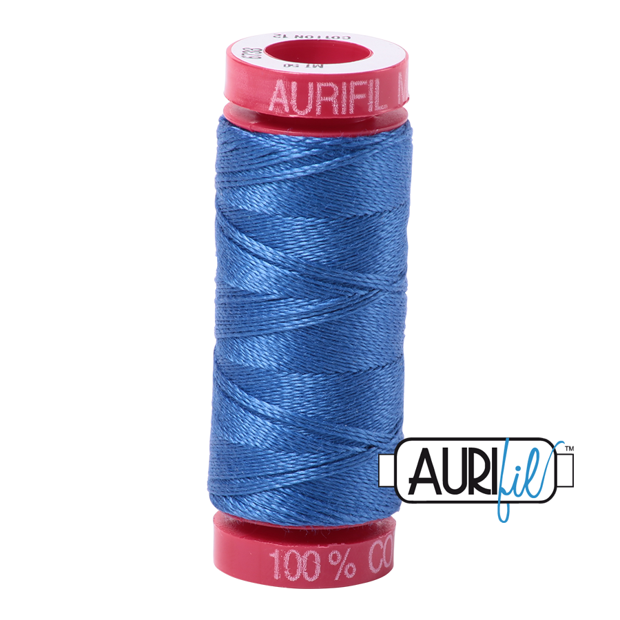 Aurifil 12wt - Peacock Blue | Small Spool