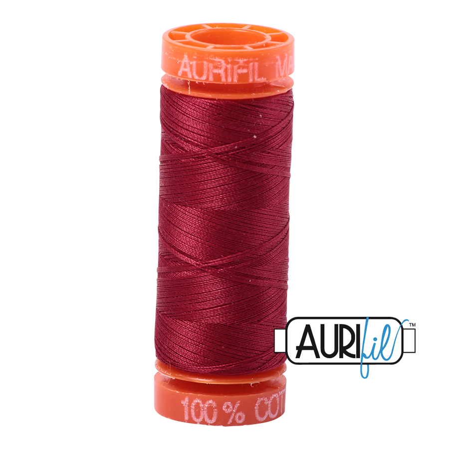 Aurifil 50wt - Burgundy | Small Spool